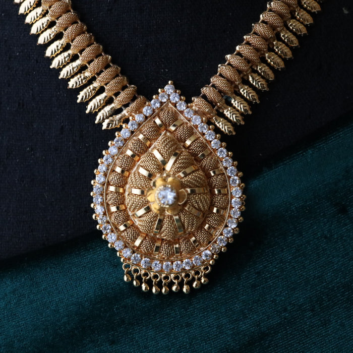 Heritage gold plated short necklace 14561