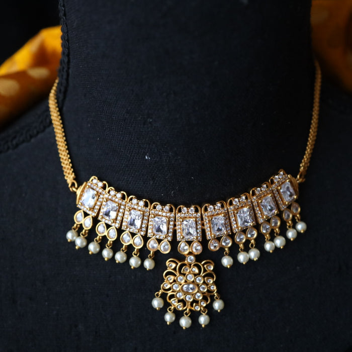 Antique  choker necklace with earrings 148547
