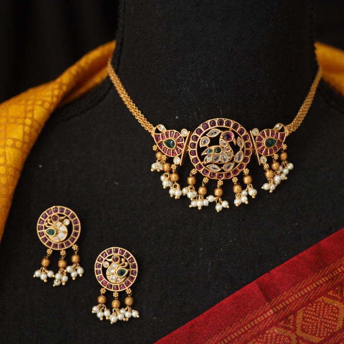 Antique choker necklace and earrings 8944489
