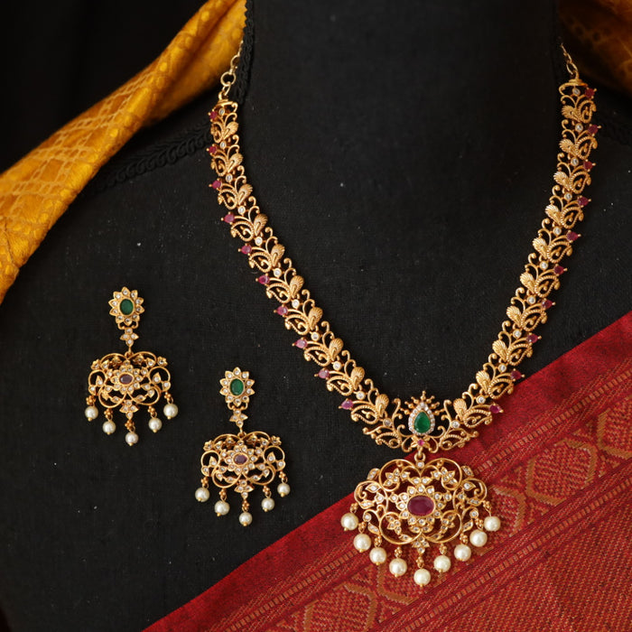 Antique short necklace and earrings 8944991