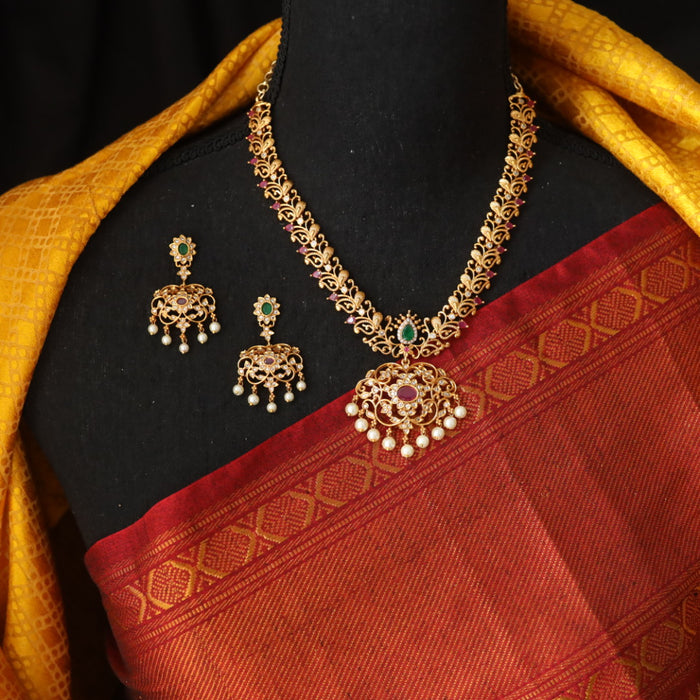 Antique short necklace and earrings 8944991