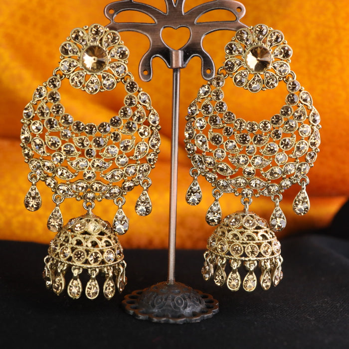 Antique stone  jumka earrings 1246760