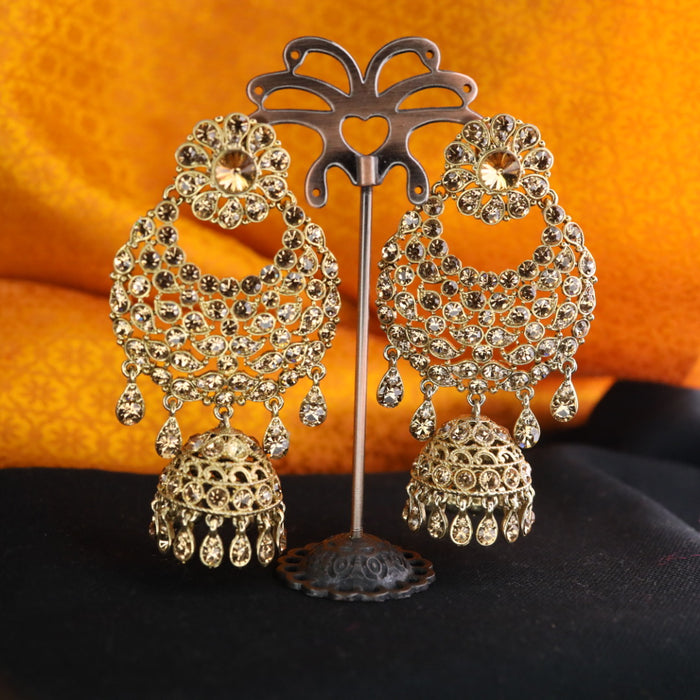 Antique stone  jumka earrings 1246760