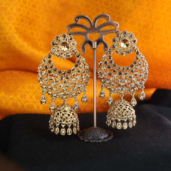 Antique stone  jumka earrings 1246760