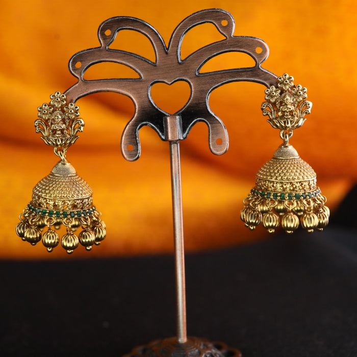 Antique gold jumka earrings 1246762