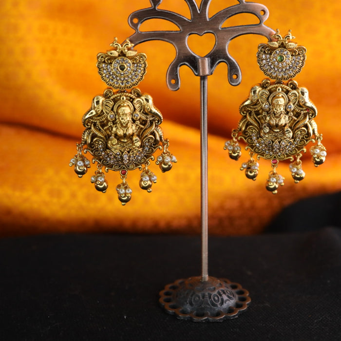 Antique gold temple earrings 234567