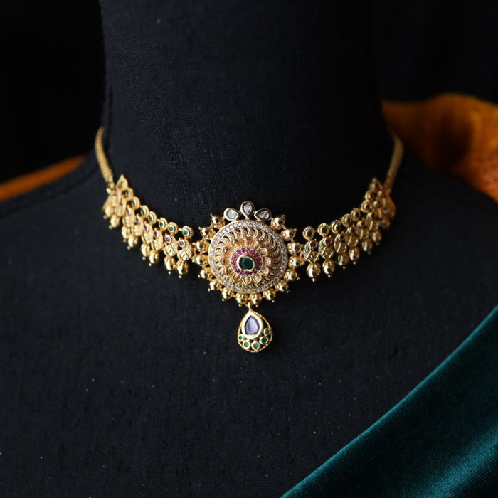 Antique choker necklace with earrings 176165481
