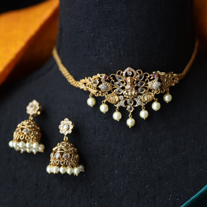 Antique choker necklace with earrings 165489