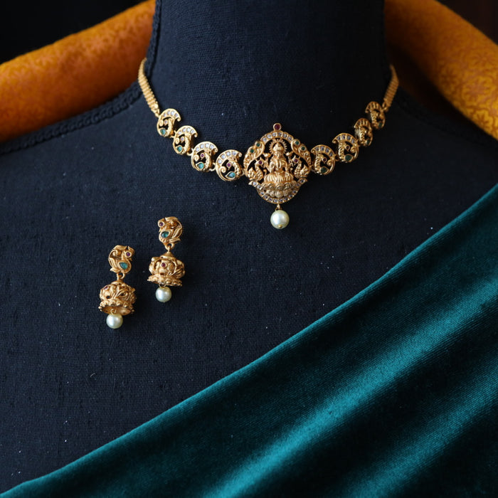 Antique choker necklace with earrings 144885