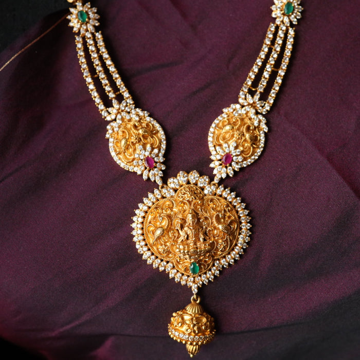 Antique temple long necklace with earrings LL10070