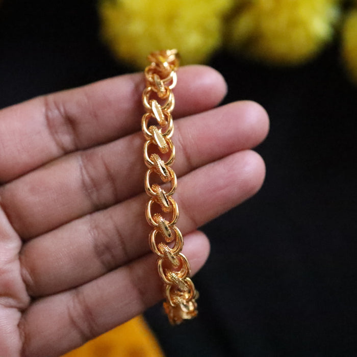 Men's Heritage gold plated bracelet- one size - 104081