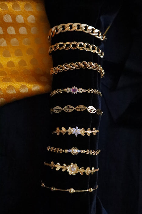 Heritage gold plated bracelet- one size - 104069