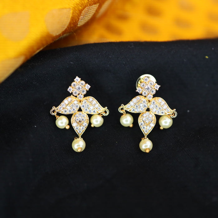 Cz stone drop  earrings 466676