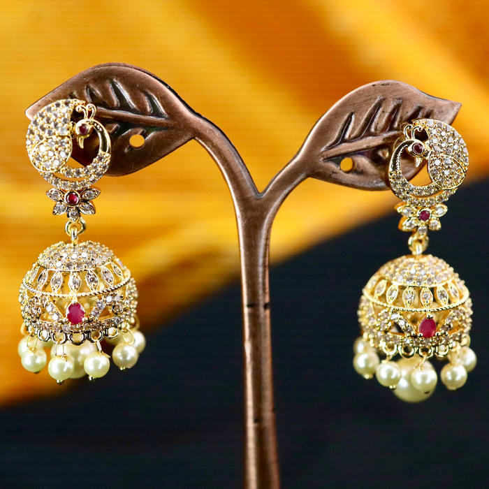 Heritage cz stone jumka earrings 12465