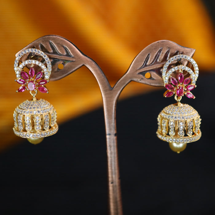 Heritage cz stone jumka earrings 124954