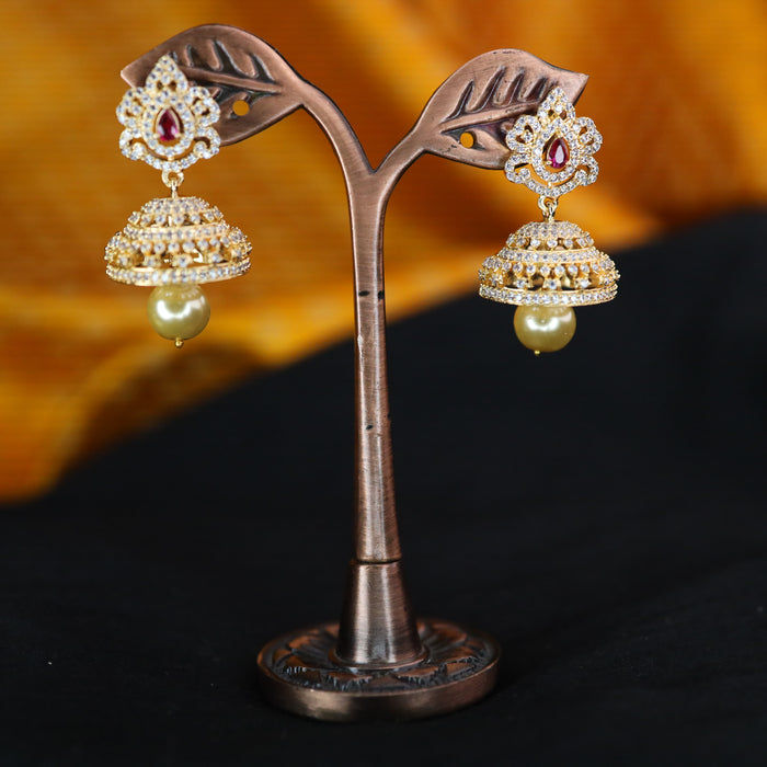 Heritage cz stone Jumka earrings 124465