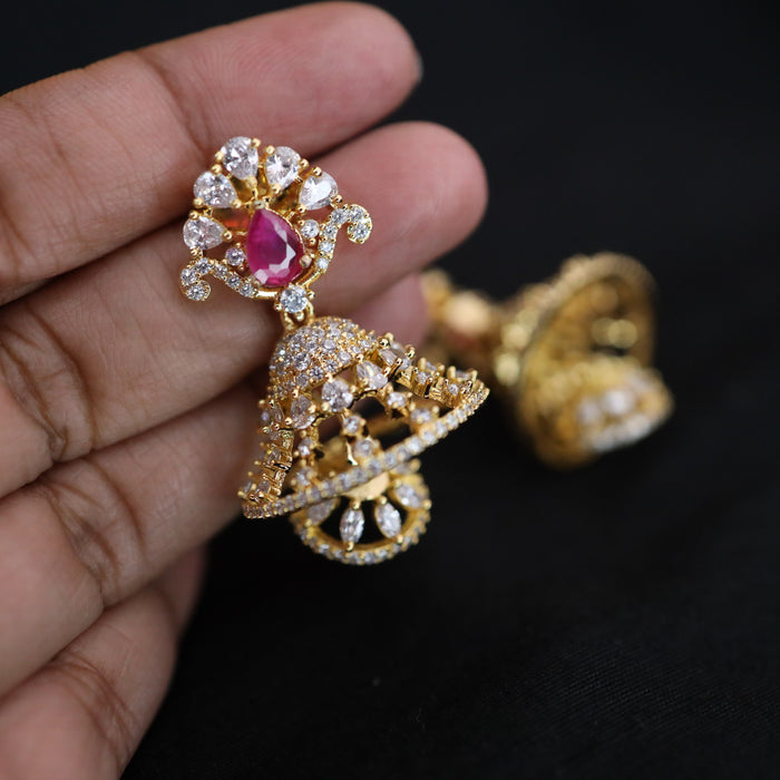 Heritage cz stone Jumka earrings 234571