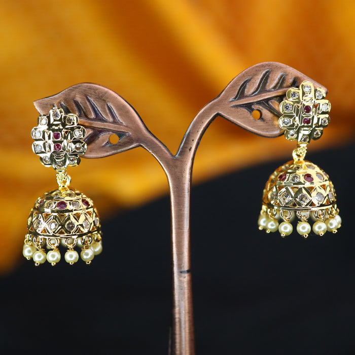 Heritage cz stone Jumka earrings  124458