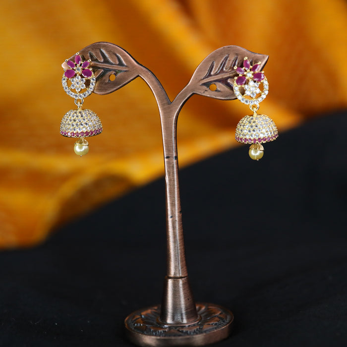 Heritage cz stone Jumka earrings 12416