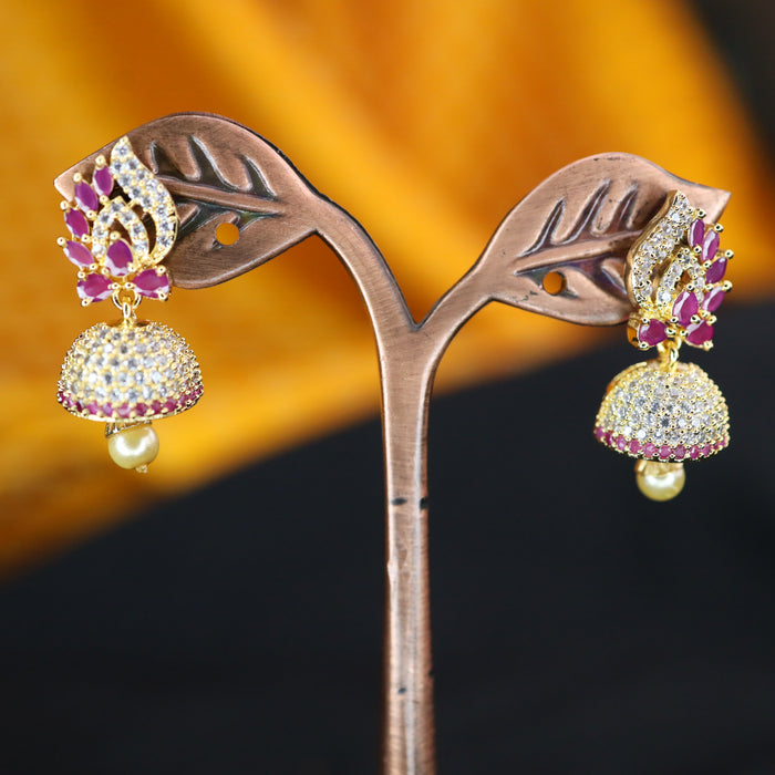 Heritage cz stone Jumka earrings 12419