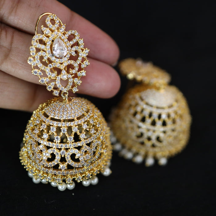 Heritage cz stone jumka earrings 2302876