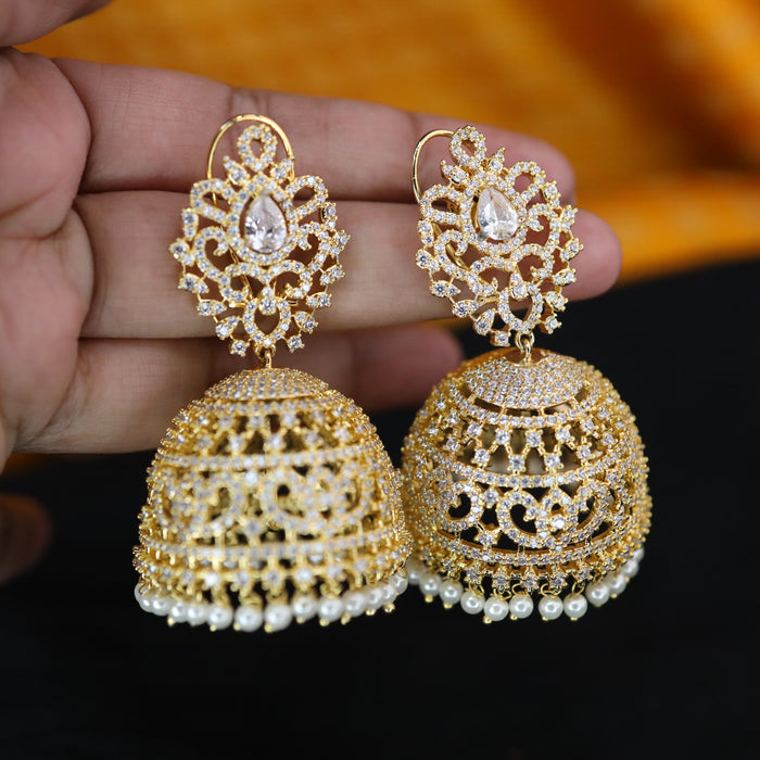 Heritage cz stone jumka earrings 2302876