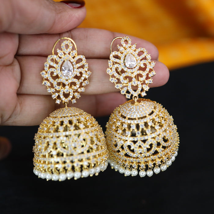 Heritage cz stone jumka earrings 2302876