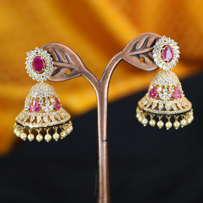 Heritage cz stone jumka earrings 23028