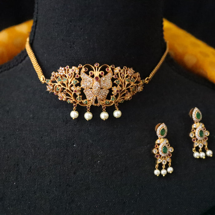 Antique choker necklace and earring 1537