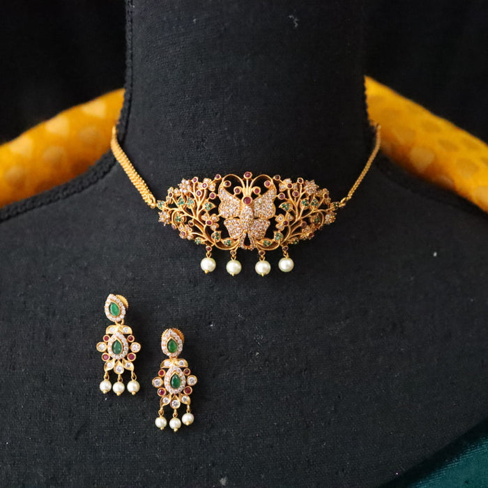 Antique choker necklace and earring 1537