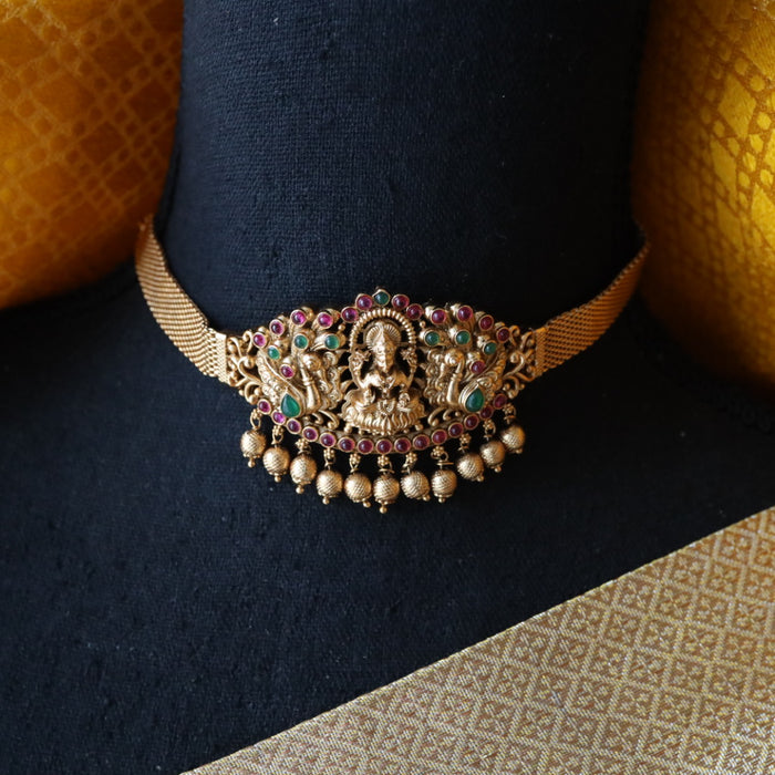 Antique temple choker necklace with earrings 988828