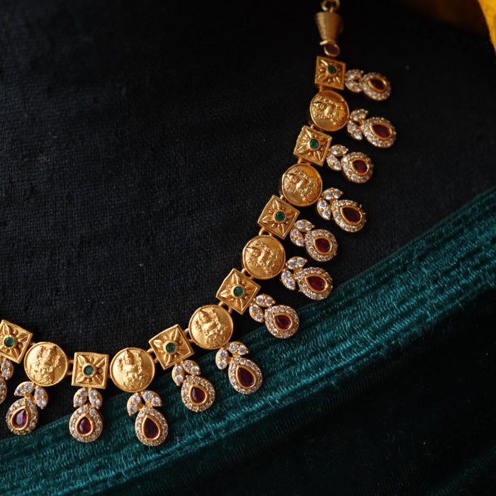 Clearance antique short necklace with earrings C0023