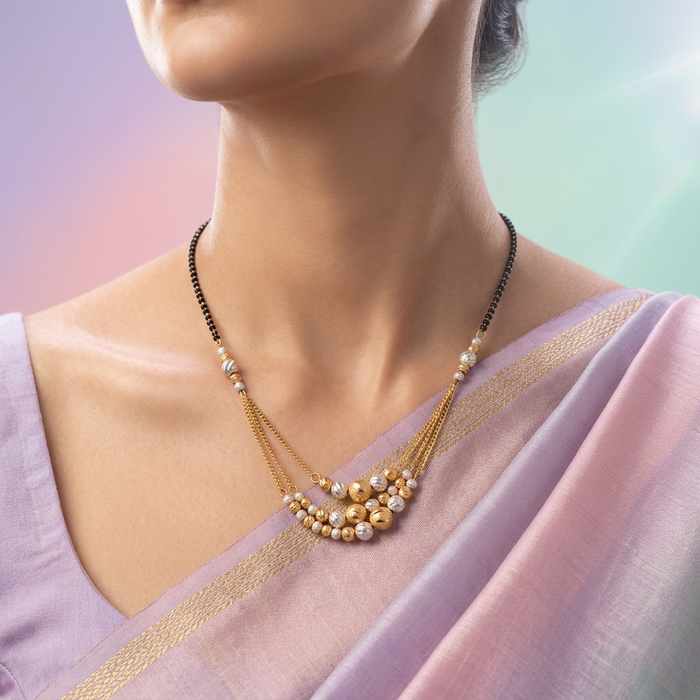 Heritage gold simple layer necklace TH1065