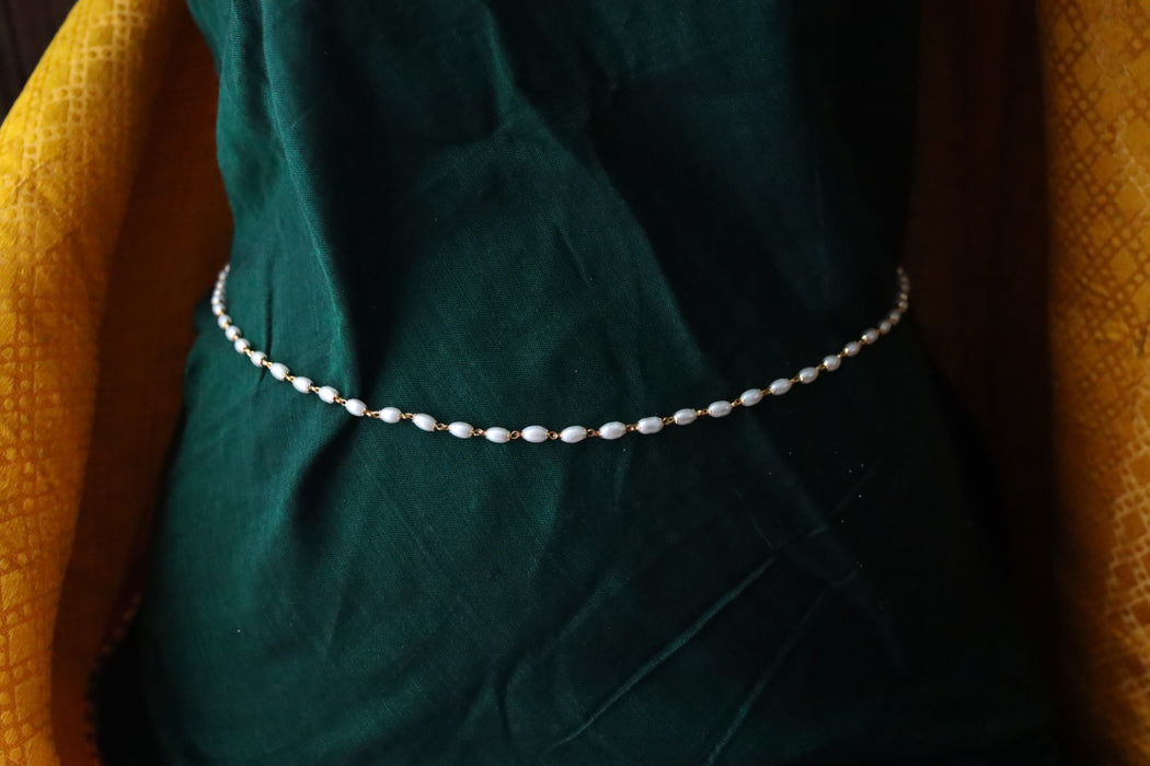 Heritage gold plated pearl  Waistchain 1333