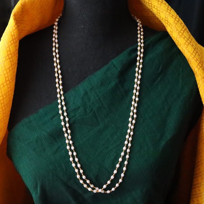 Heritage gold plated pearl chain 1657587