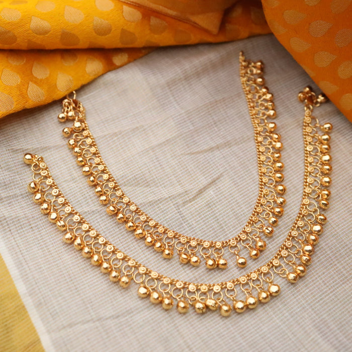 Heritage gold plated anklets HAN0015