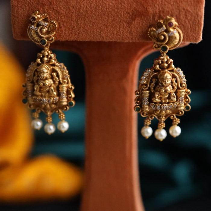 Antique flat earrings 12412