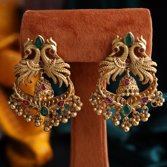 Antique flat earrings 124254