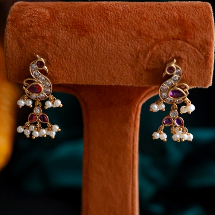 Antique flat earrings 124258