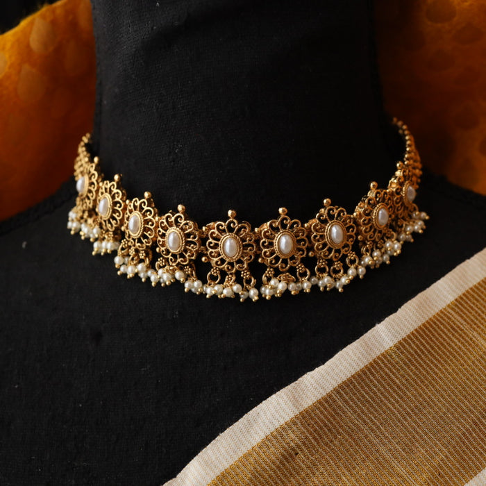 Antique choker necklace with earrings CCB1008