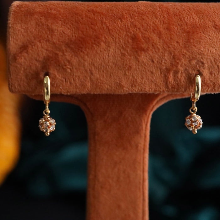 Heritage gold plated hoop earrings 124460