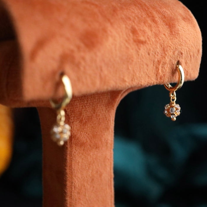 Heritage gold plated hoop earrings 124460