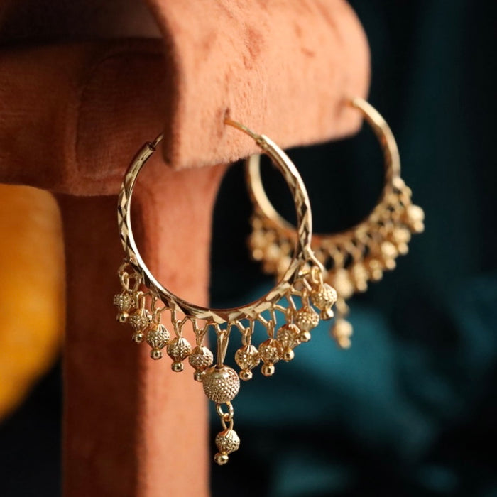 Heritage gold plated hoop earrings 124459