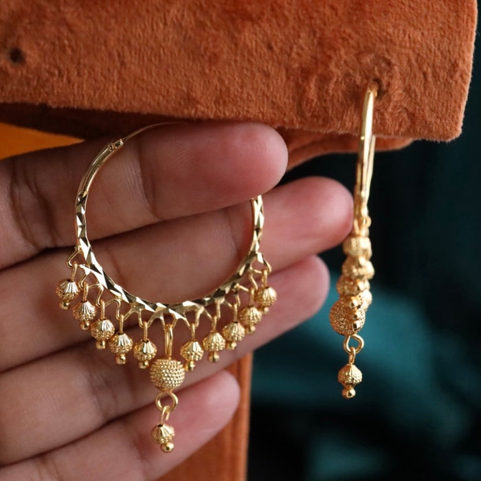 Heritage gold plated hoop earrings 124459