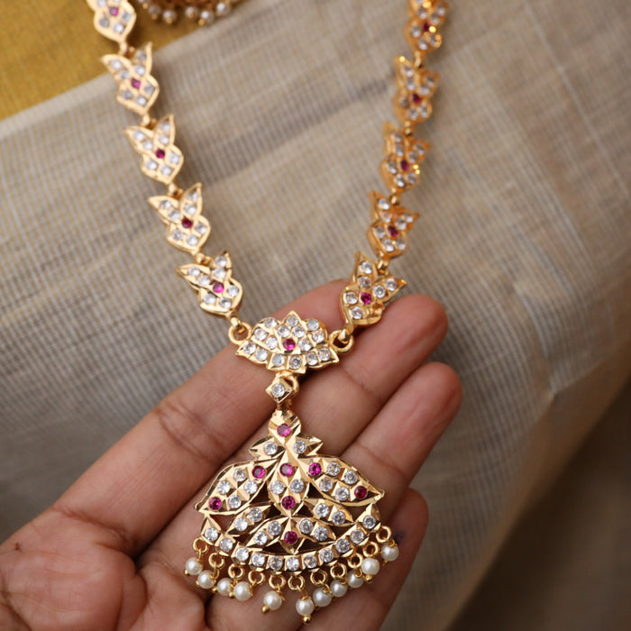 Heritage gold plated necklace with earrings HP013