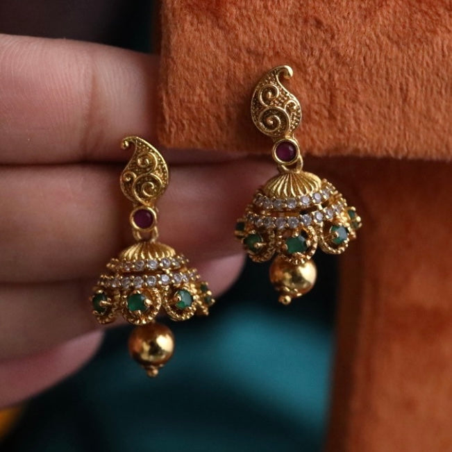 Antique jumka earrings 124456