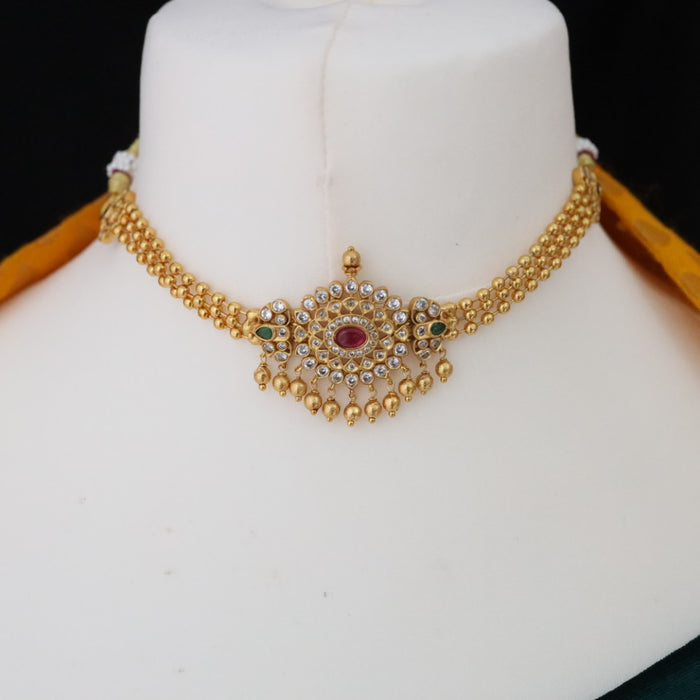Antique choker necklace with earrings 17701