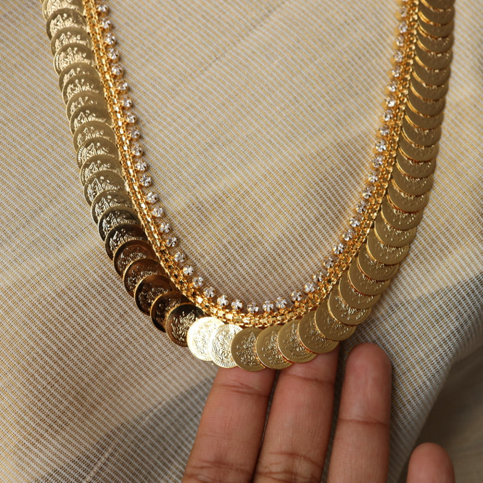 Heritage gold plated coin long necklace HL002