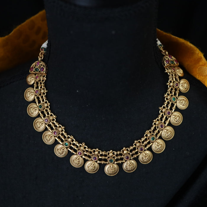 Antique short necklace and earring 1658