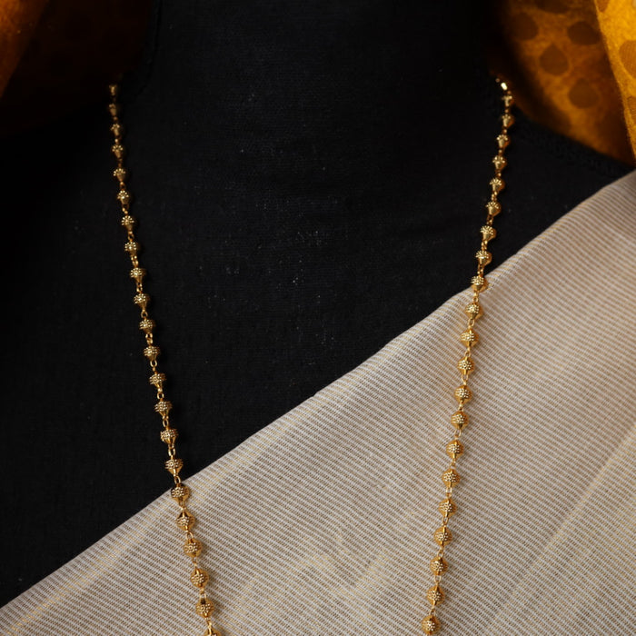 Antique temple Padakam pearl chain with earrings HP0098